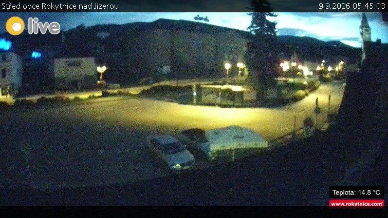 Město Rokytnice nad Jizerou - Střed obce Rokytnice nad Jizerou - 9.9.2026 v 05:45