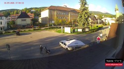 Střed obce Rokytnice nad Jizerou