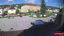 Střed obce Rokytnice nad Jizerou