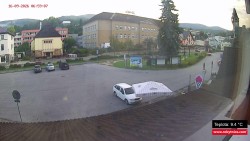 Střed obce Rokytnice nad Jizerou