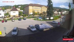 Střed obce Rokytnice nad Jizerou