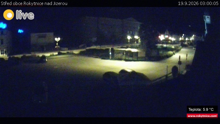 Město Rokytnice nad Jizerou - Střed obce Rokytnice nad Jizerou - 19.9.2026 v 03:00