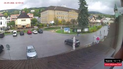 Střed obce Rokytnice nad Jizerou