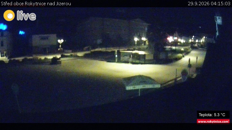Město Rokytnice nad Jizerou - Střed obce Rokytnice nad Jizerou - 29.9.2026 v 04:15