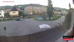 Střed obce Rokytnice nad Jizerou