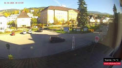 Střed obce Rokytnice nad Jizerou