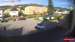 Střed obce Rokytnice nad Jizerou