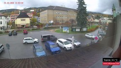 Střed obce Rokytnice nad Jizerou
