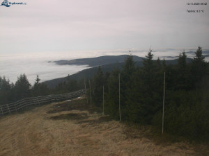 Město Rokytnice nad Jizerou - Lysá hora, pohled na západ - 13.11.2025 v 09:45