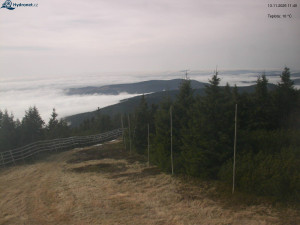 Město Rokytnice nad Jizerou - Lysá hora, pohled na západ - 13.11.2025 v 11:45