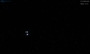 Město Rokytnice nad Jizerou - Lysá hora, pohled na západ - 17.1.2026 v 06:45