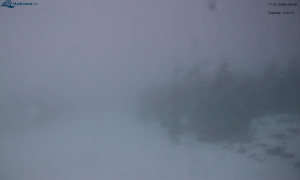 Město Rokytnice nad Jizerou - Lysá hora, pohled na západ - 17.1.2026 v 08:45