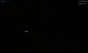 Město Rokytnice nad Jizerou - Lysá hora, pohled na západ - 31.1.2026 v 04:45 Město Rokytnice nad Jizerou - Lysá hora, pohled na západ - 31.1.2026 v 04:45