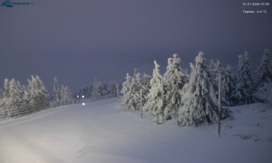 Město Rokytnice nad Jizerou - Lysá hora, pohled na západ - 31.1.2026 v 07:03