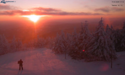 Lysá hora, pohled na západ