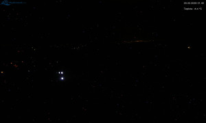 Město Rokytnice nad Jizerou - Lysá hora, pohled na západ - 20.2.2026 v 01:45 Město Rokytnice nad Jizerou - Lysá hora, pohled na západ - 20.2.2026 v 01:45