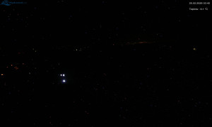 Město Rokytnice nad Jizerou - Lysá hora, pohled na západ - 20.2.2026 v 03:45 Město Rokytnice nad Jizerou - Lysá hora, pohled na západ - 20.2.2026 v 03:45