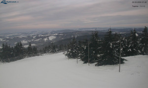 Město Rokytnice nad Jizerou - Lysá hora, pohled na západ - 20.2.2026 v 07:45 Město Rokytnice nad Jizerou - Lysá hora, pohled na západ - 20.2.2026 v 07:45