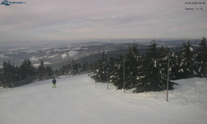 Město Rokytnice nad Jizerou - Lysá hora, pohled na západ - 20.2.2026 v 08:45 Město Rokytnice nad Jizerou - Lysá hora, pohled na západ - 20.2.2026 v 08:45