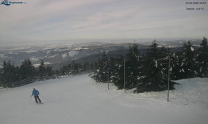 Město Rokytnice nad Jizerou - Lysá hora, pohled na západ - 20.2.2026 v 09:03