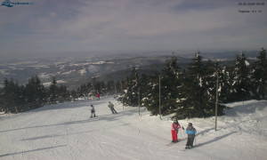 Město Rokytnice nad Jizerou - Lysá hora, pohled na západ - 20.2.2026 v 09:45 Město Rokytnice nad Jizerou - Lysá hora, pohled na západ - 20.2.2026 v 09:45