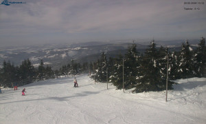 Město Rokytnice nad Jizerou - Lysá hora, pohled na západ - 20.2.2026 v 10:15