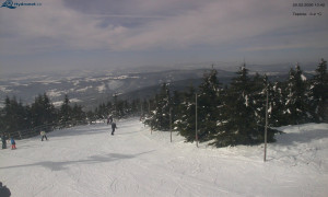 Město Rokytnice nad Jizerou - Lysá hora, pohled na západ - 20.2.2026 v 10:45 Město Rokytnice nad Jizerou - Lysá hora, pohled na západ - 20.2.2026 v 10:45