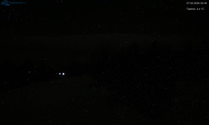 Město Rokytnice nad Jizerou - Lysá hora, pohled na západ - 27.2.2026 v 00:45