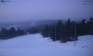 Město Rokytnice nad Jizerou - Lysá hora, pohled na západ - 27.2.2026 v 06:15