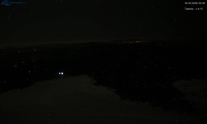 Město Rokytnice nad Jizerou - Lysá hora, pohled na západ - 2.3.2026 v 02:45