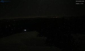 Město Rokytnice nad Jizerou - Lysá hora, pohled na západ - 2.3.2026 v 03:45