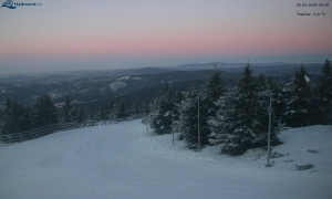 Město Rokytnice nad Jizerou - Lysá hora, pohled na západ - 2.3.2026 v 06:45