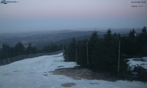 Město Rokytnice nad Jizerou - Lysá hora, pohled na západ - 28.3.2026 v 05:45