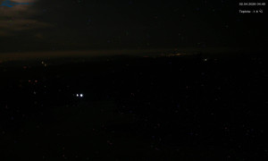 Město Rokytnice nad Jizerou - Lysá hora, pohled na západ - 2.4.2026 v 04:45