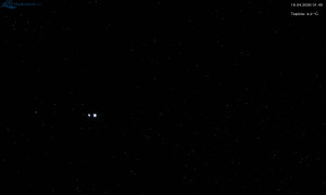 Město Rokytnice nad Jizerou - Lysá hora, pohled na západ - 16.4.2026 v 01:45