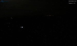 Město Rokytnice nad Jizerou - Lysá hora, pohled na západ - 28.4.2026 v 01:45