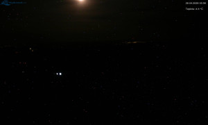 Město Rokytnice nad Jizerou - Lysá hora, pohled na západ - 28.4.2026 v 03:01