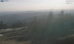 Lysá hora, pohled na západ