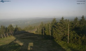 Město Rokytnice nad Jizerou - Lysá hora, pohled na západ - 27.5.2026 v 06:45 Město Rokytnice nad Jizerou - Lysá hora, pohled na západ - 27.5.2026 v 06:45