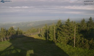 Město Rokytnice nad Jizerou - Lysá hora, pohled na západ - 9.6.2026 v 06:45 Město Rokytnice nad Jizerou - Lysá hora, pohled na západ - 9.6.2026 v 06:45