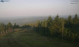 Město Rokytnice nad Jizerou - Lysá hora, pohled na západ - 31.7.2026 v 06:45 Město Rokytnice nad Jizerou - Lysá hora, pohled na západ - 31.7.2026 v 06:45