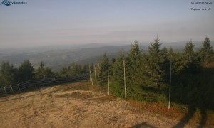 Město Rokytnice nad Jizerou - Lysá hora, pohled na západ - 3.10.2026 v 08:45