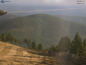 Město Rokytnice nad Jizerou - Lysá hora, pohled na východ - 29.9.2025 v 17:45
