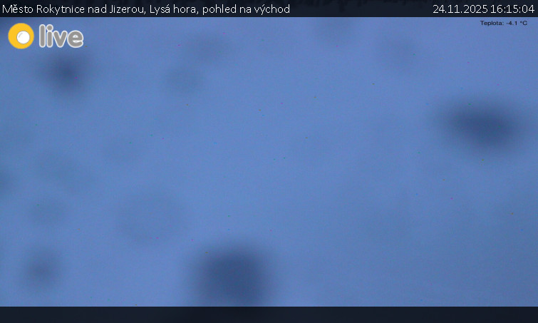 Město Rokytnice nad Jizerou - Lysá hora, pohled na východ - 24.11.2025 v 16:15