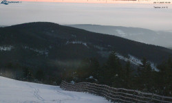 Lysá hora, pohled na východ