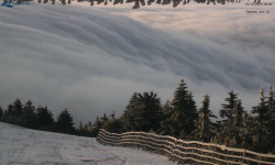 Lysá hora, pohled na východ