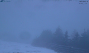 Město Rokytnice nad Jizerou - Lysá hora, pohled na východ - 8.12.2025 v 08:00