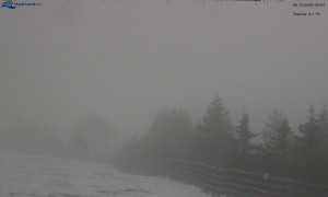 Město Rokytnice nad Jizerou - Lysá hora, pohled na východ - 8.12.2025 v 09:30