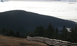 Město Rokytnice nad Jizerou - Lysá hora, pohled na východ - 26.12.2025 v 02:15