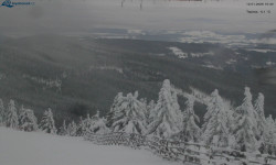 Lysá hora, pohled na východ